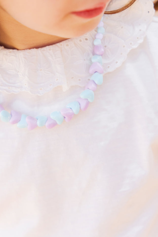 Set collier bracelet - Blue Heart - Image principale