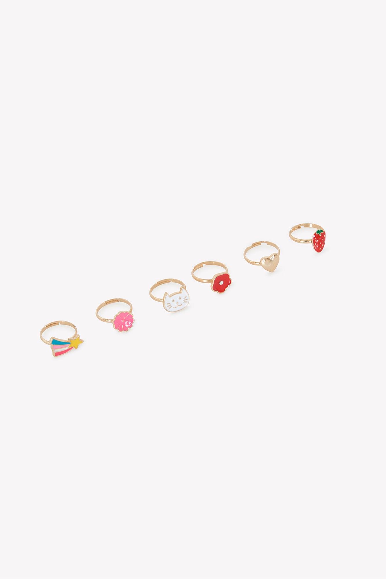 Set de bagues - Fleurs