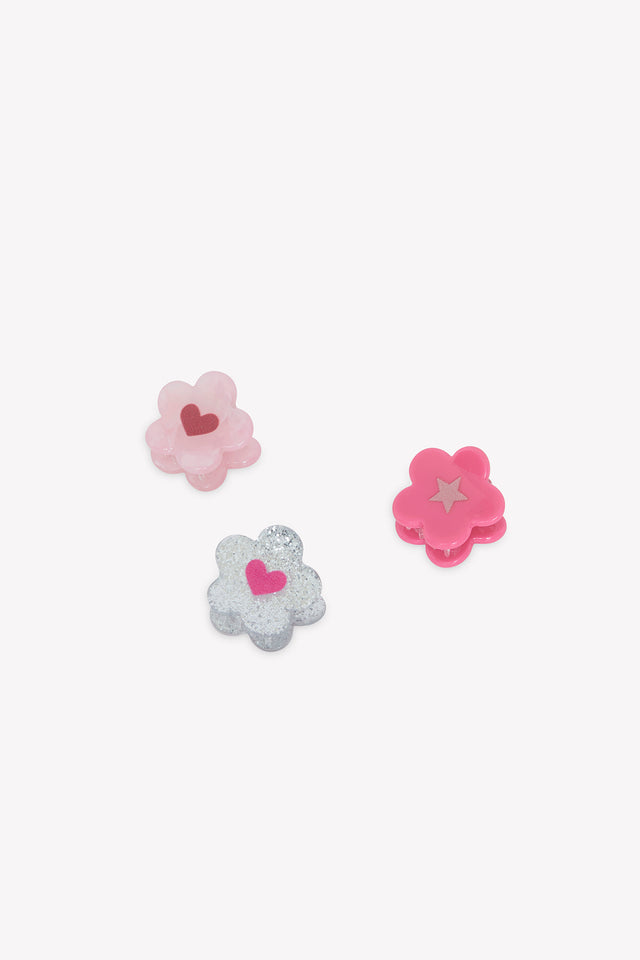 Set Barrettes - Rose Fleurs - Image principale