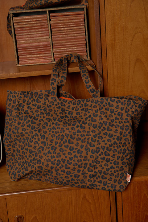 Medium Tote bag - Print Bonton leopard - Image principale