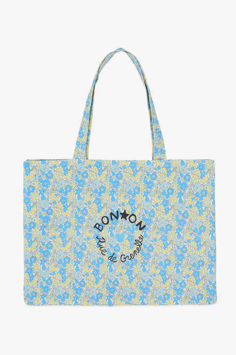 Cabas - Beth Fleur Vintage Bleu - Image principale