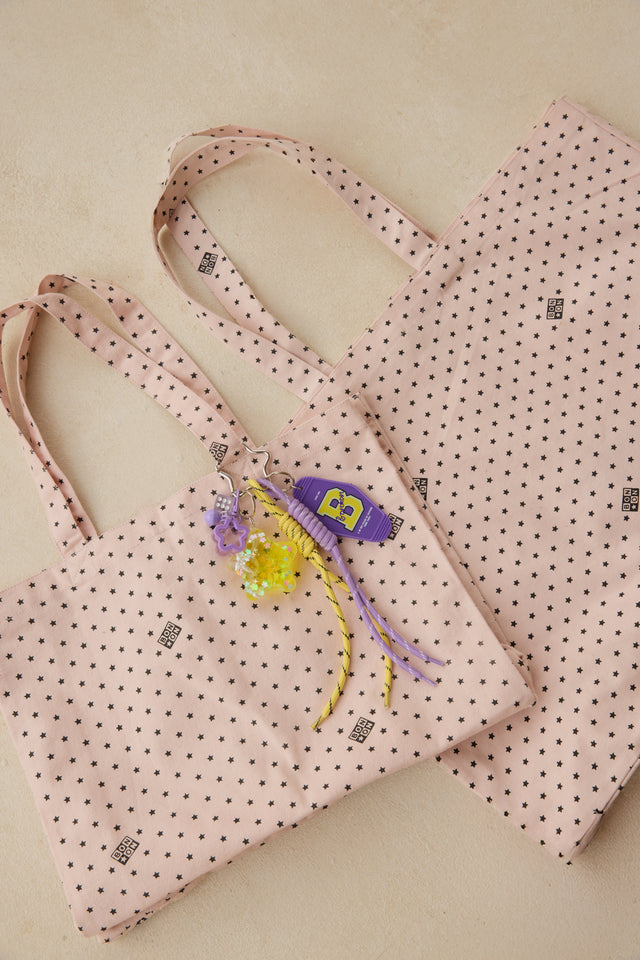 Moyen Cabas - Beth rose Bonton - Image principale