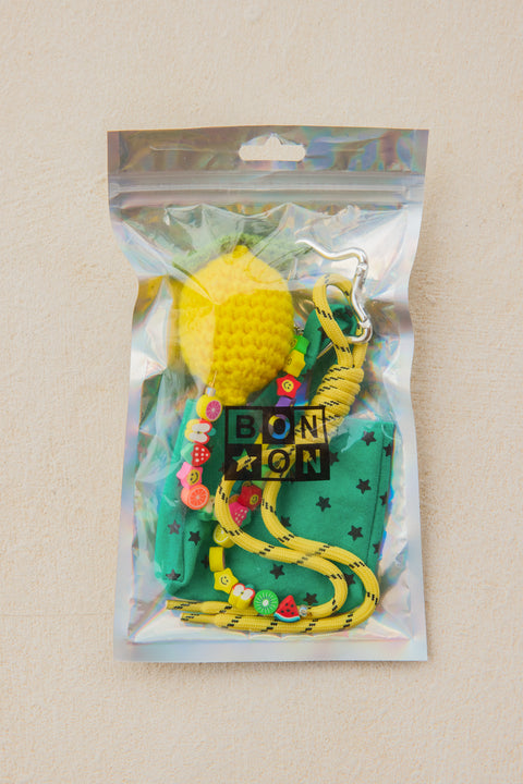 Key ring - Grigri Tote bag Lemon - Image principale