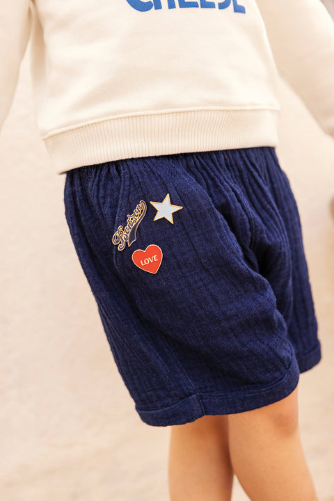 Set 3 Pins - Vintage Bleu - Image principale