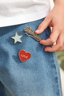 Set 3 Pins - Vintage Blue