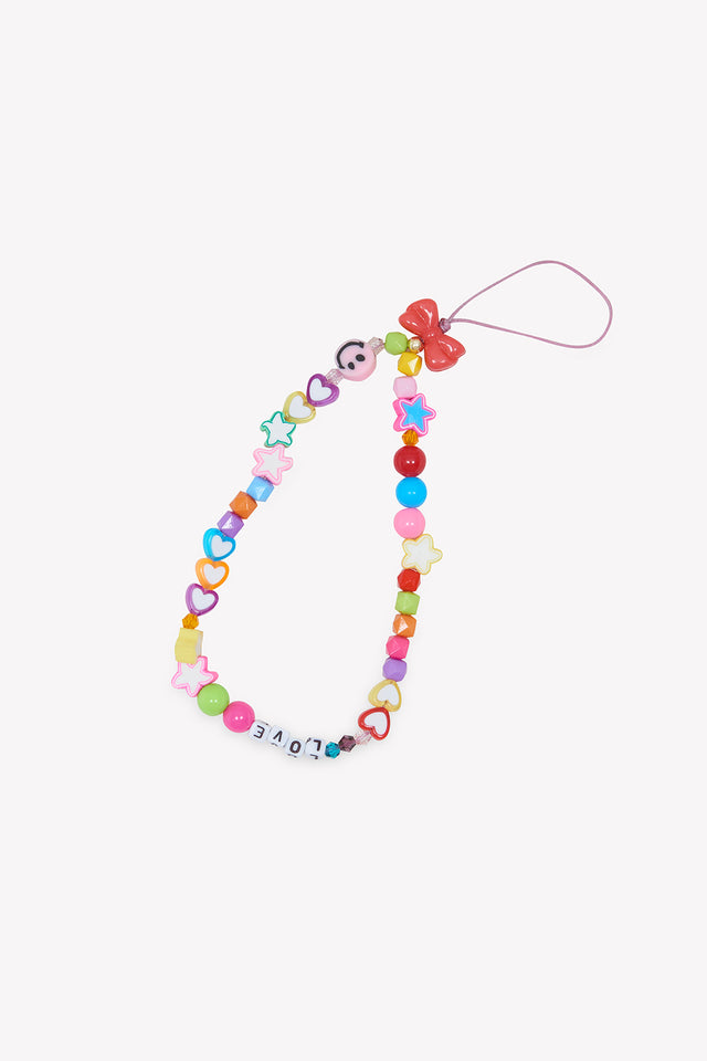 Phone jewelry - Multicolored bow - Image principale