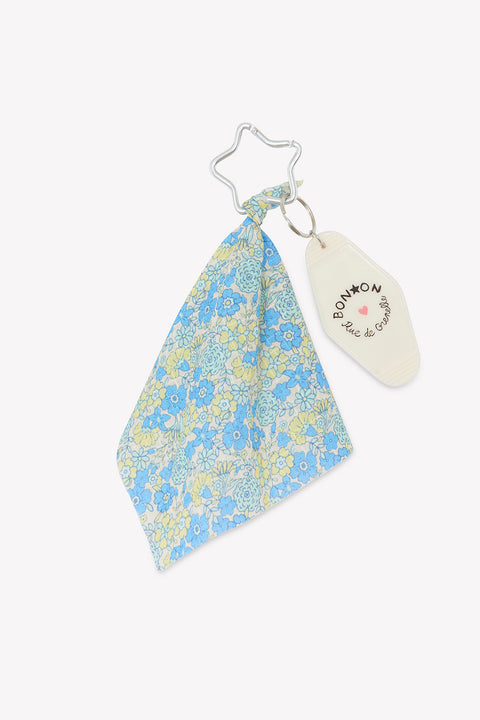 Porte-clés - Fleur Vintage Bleu - Image principale