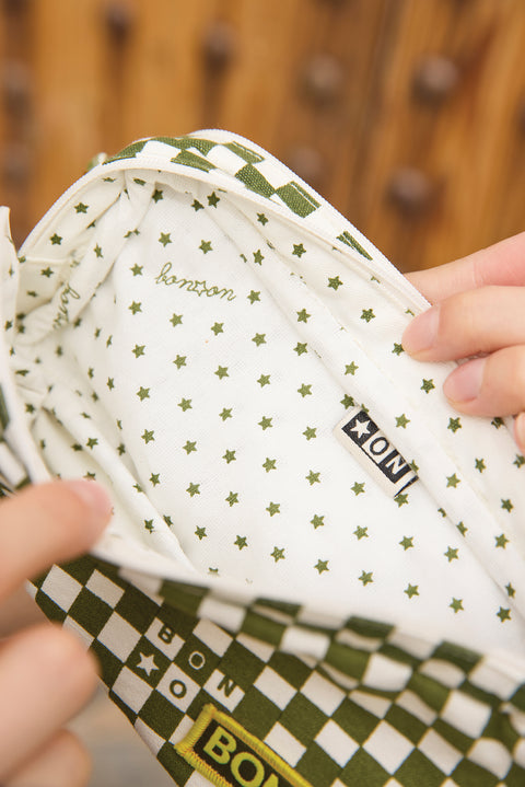 Trousse - Damier Vert - Image principale