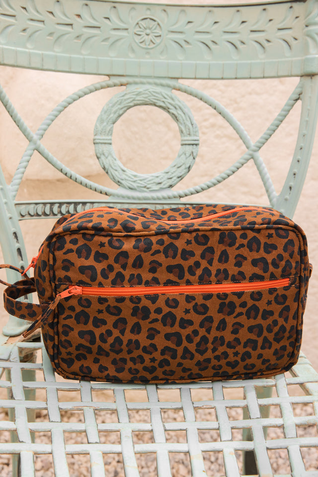 Toiletry bag- Print Bonton leopard - Image principale