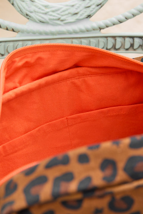 Toiletry bag- Print Bonton leopard - Image principale