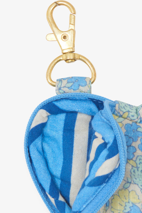Porte-clé - Fleur Vintage Bleu - Image principale