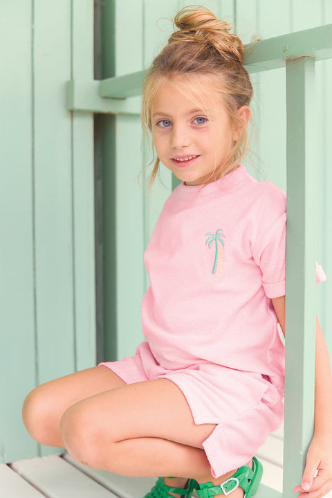 Short - Livi Pink sponge bule - Image principale