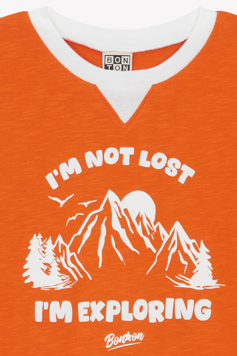 T-shirt - Lodestie orange juice imprimé - Image principale