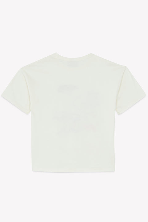 T-shirt - Livio écru bonton imprimé "Alla Spiaggia" - Image principale