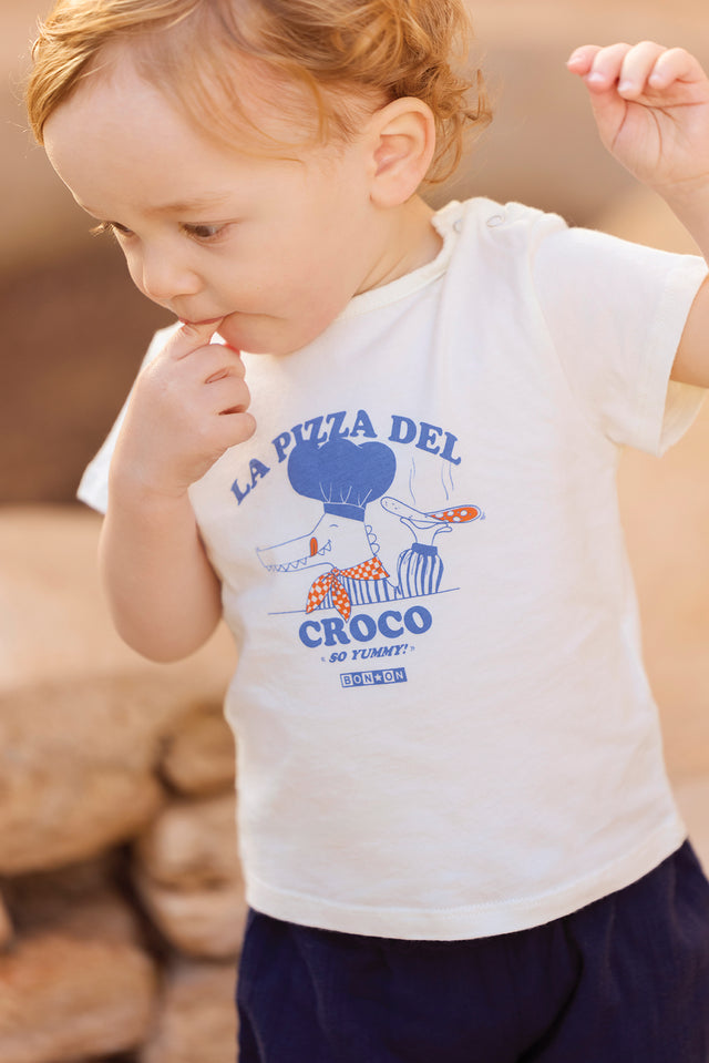 T-shirt - Tuba pizza écru - Image principale