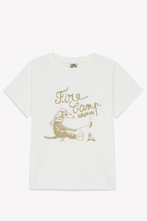 T-shirt - Tubo blanc hamac imprimé "Fire Camp" - Image principale