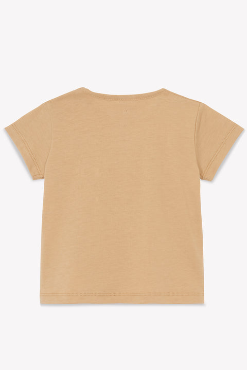 T-shirt - Tuba beige sieste illustration "Chien Asap" - Image principale