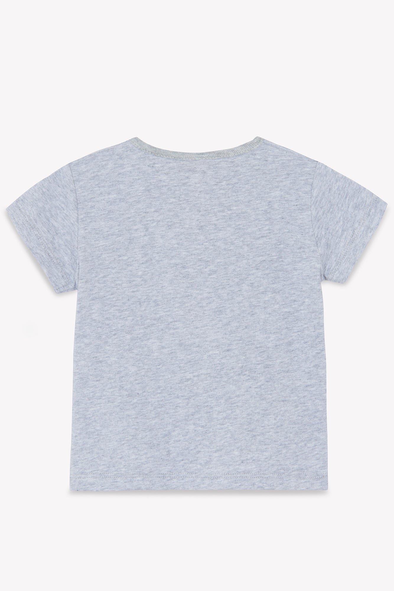 T-shirt - Tuba gris chiné illustration "Day Off"