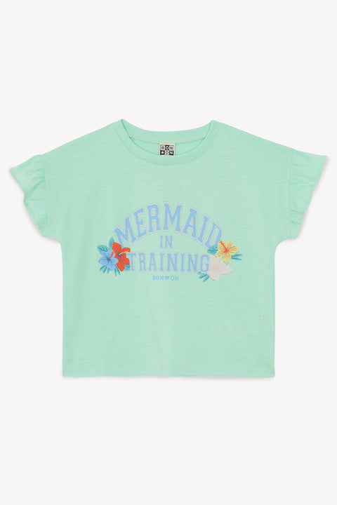 T-shirt - Lolita menthe à l'eau illustration "Mermaid" - Image principale