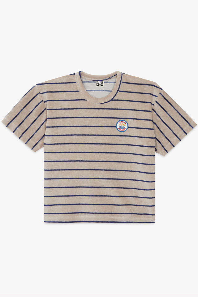 T-shirt - Livo bleu nuit rayé - Image principale