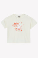 T-shirt - Livio surfing écru bonton
