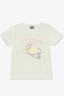 T-shirt - Tuba lemon day écru Bonton