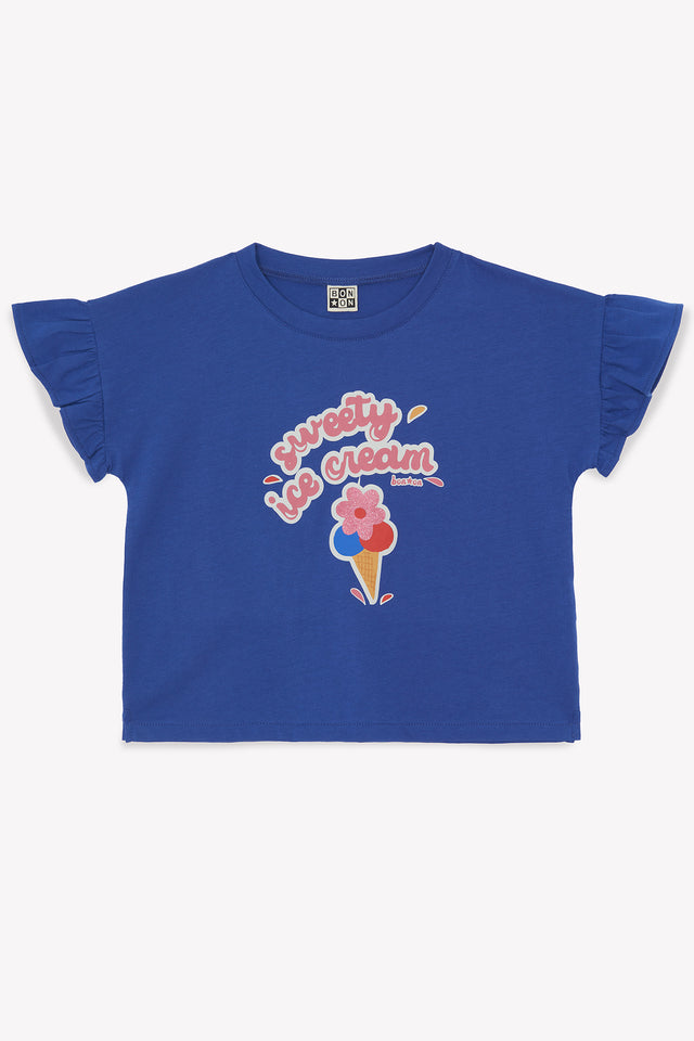 T-shirt - Lolita bleu fou illustration "Icecream" - Image principale