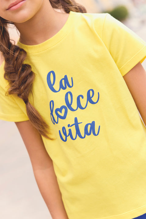 T-shirt - Tubo citron illustration "La Dolce Vita" - Image principale