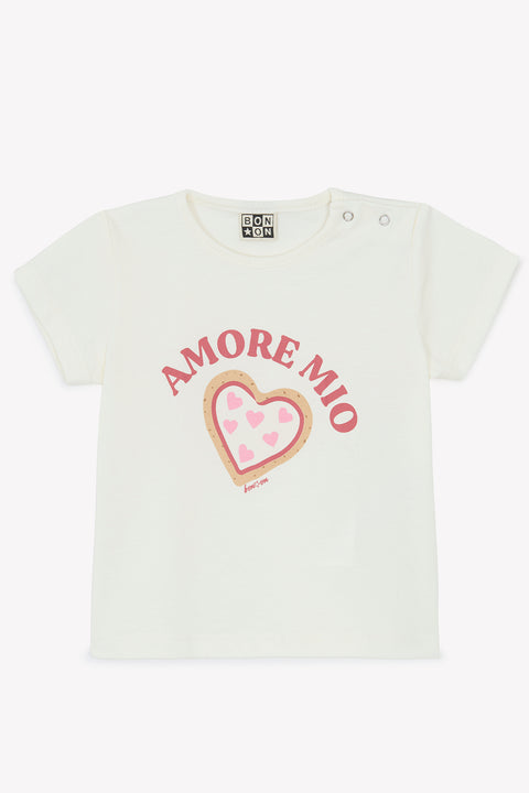 T-shirt - Tuba amore mio écru Bonton - Image principale