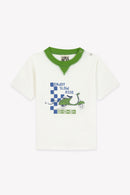 T-shirt - Lodestie Ride ecru bonton