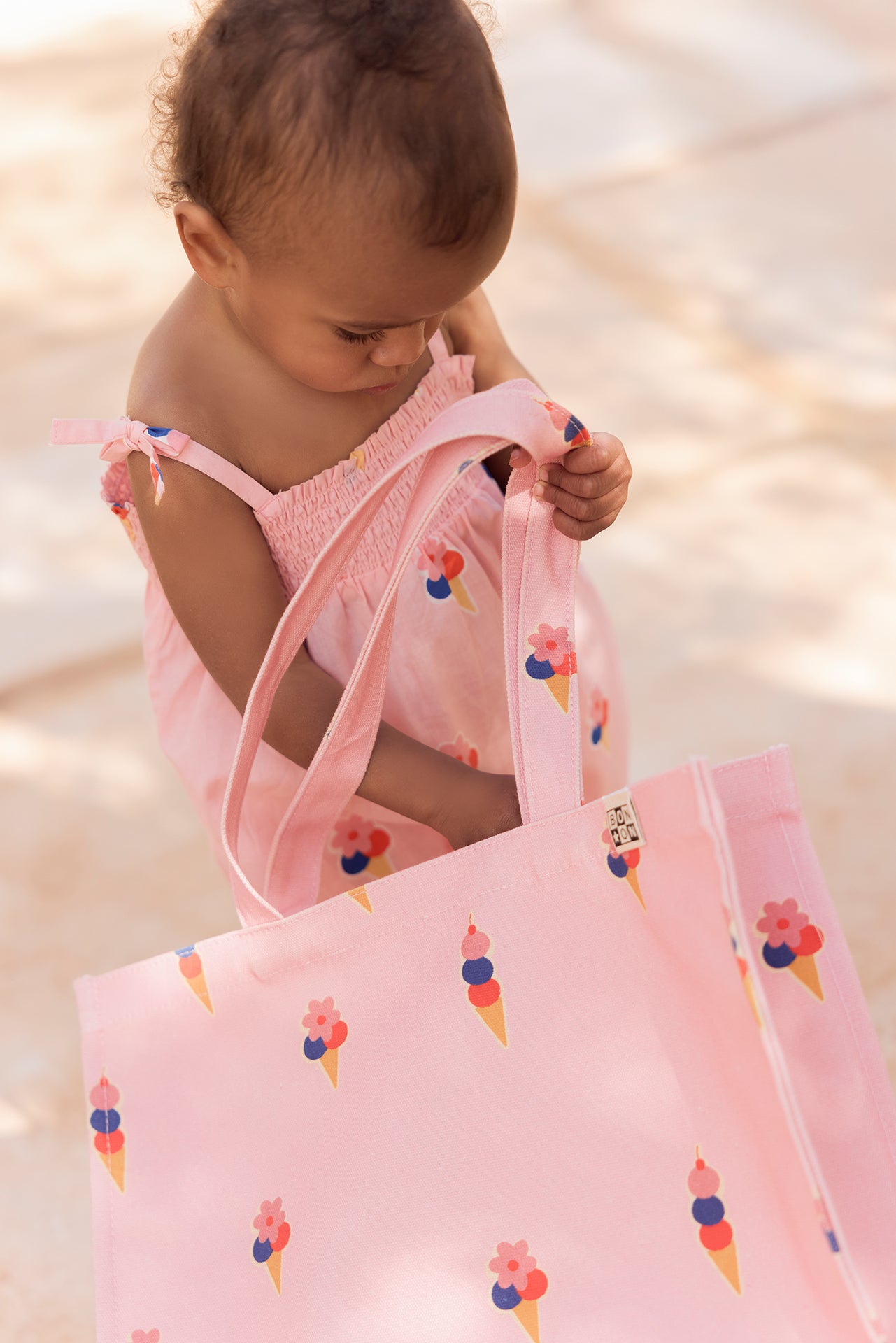 Medium shopping bag - Pink Gelato