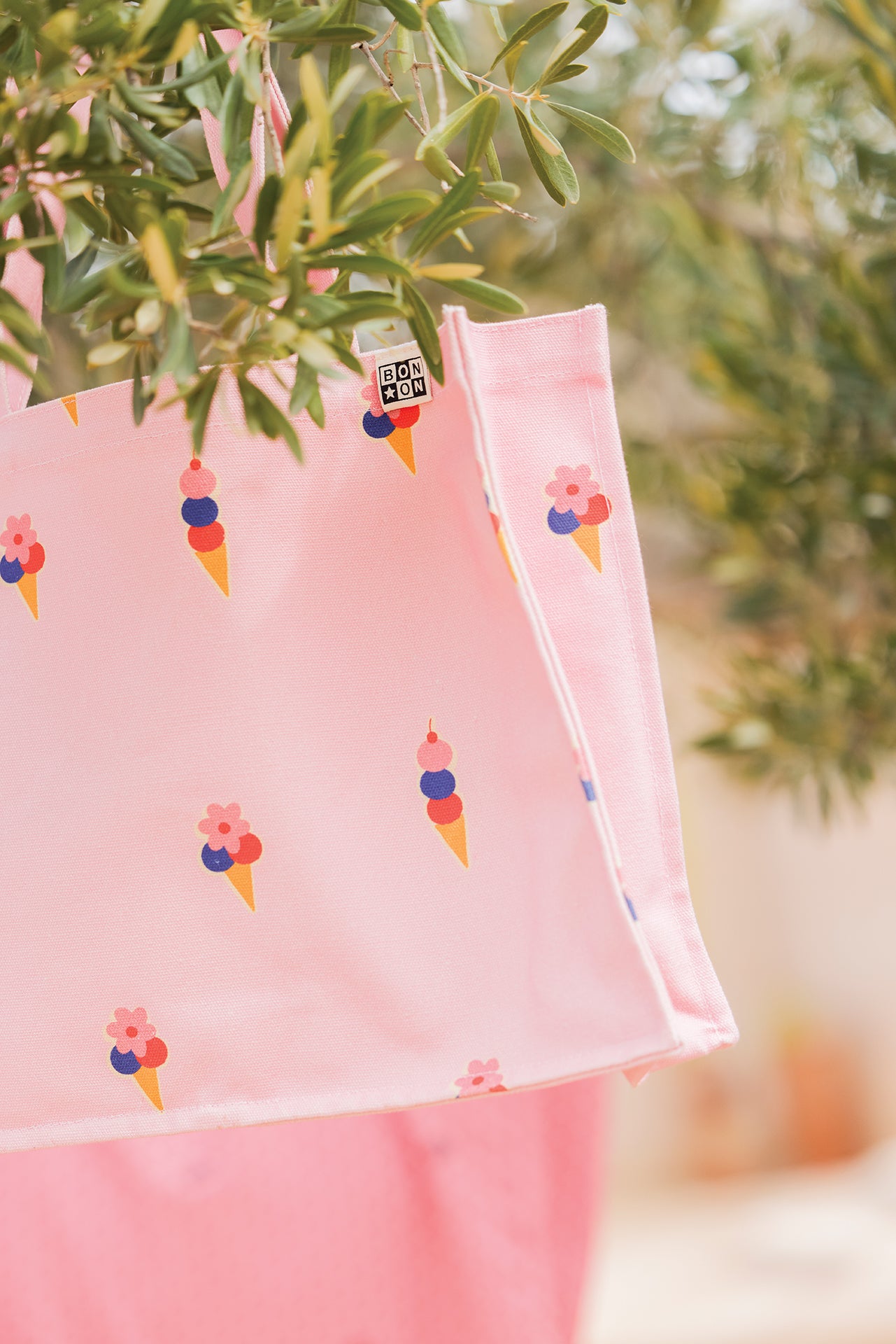 Medium shopping bag - Pink Gelato