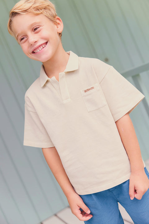 Polo shirt - Livio panna cotta - Image principale