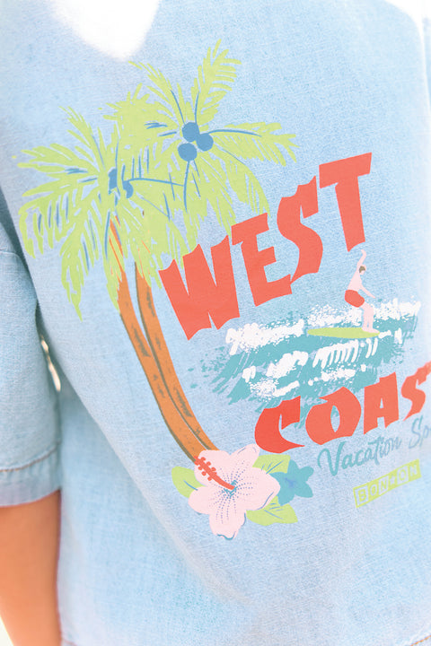 Chemise - Las Vegas chambray clair - Image principale