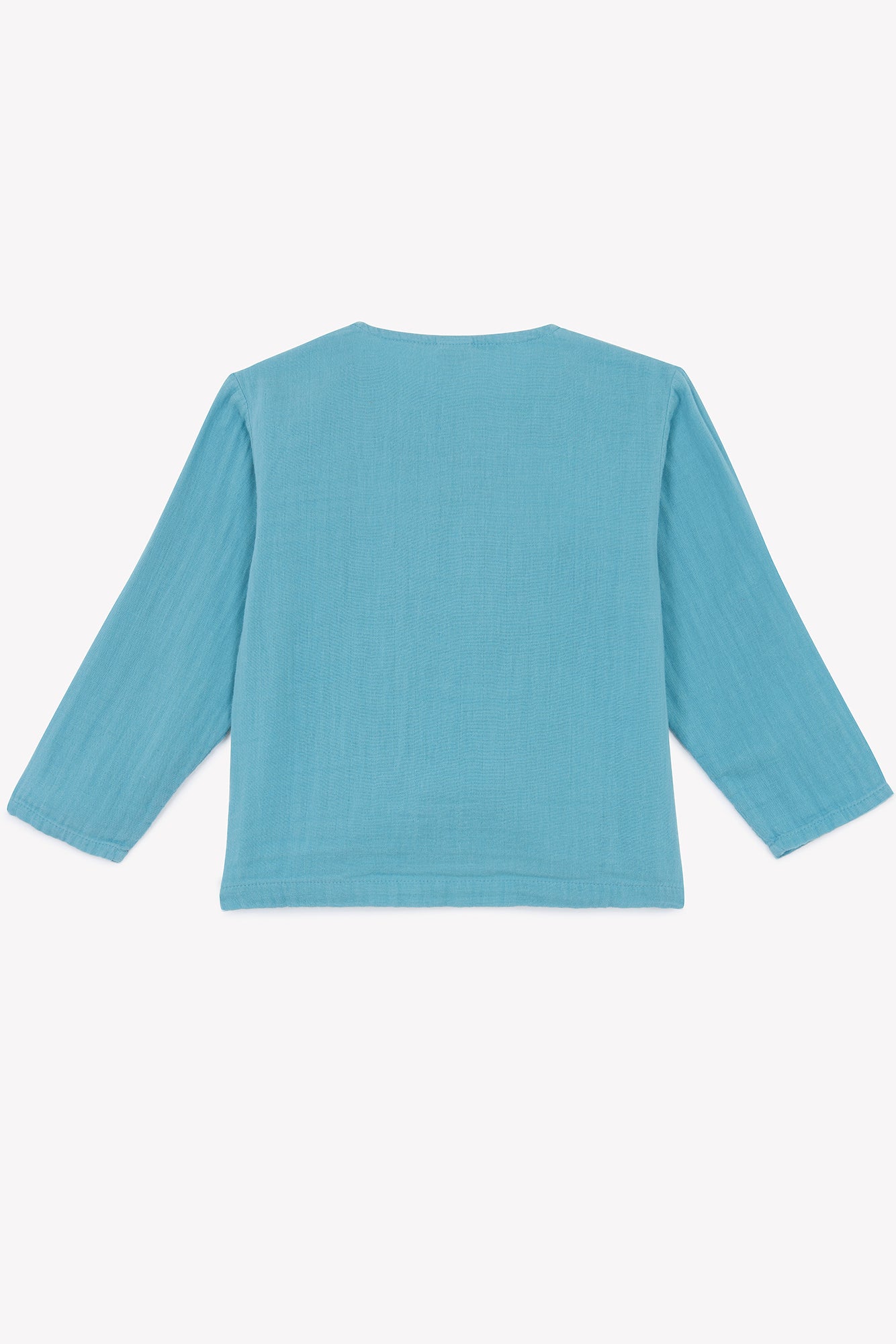 Shirt - Linde Blue fish in cotton gauze
