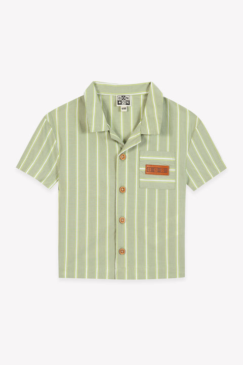 Chemise - Las Vegas rayures kaki kayak - Image principale