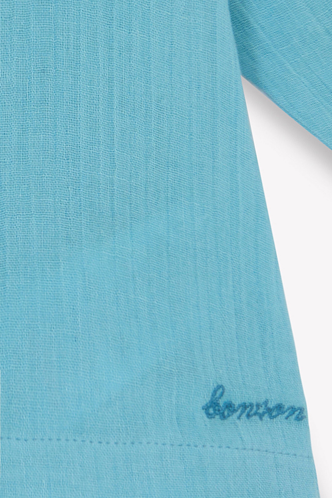Chemise - Linde blue fish