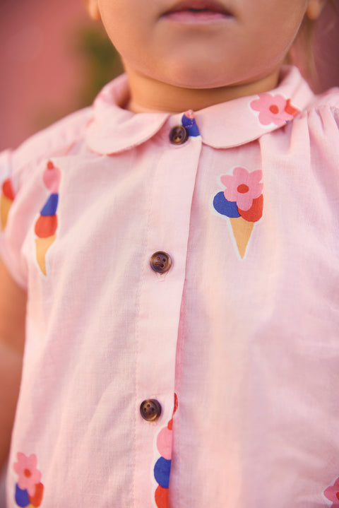 Blouse- Lorelei Pink gelato - Image principale