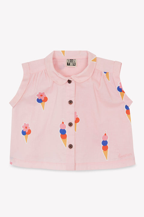 Blouse- Lorelei Pink gelato - Image principale