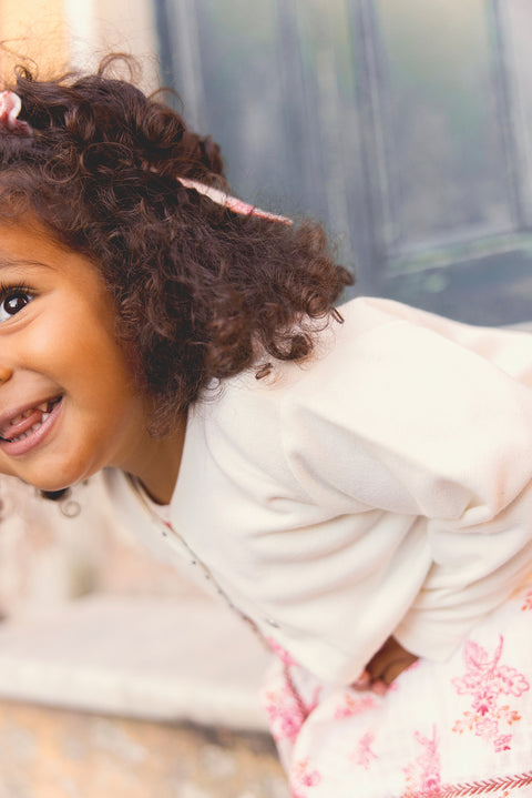 Sweatshirt - Lastar ecru bonton - Image principale