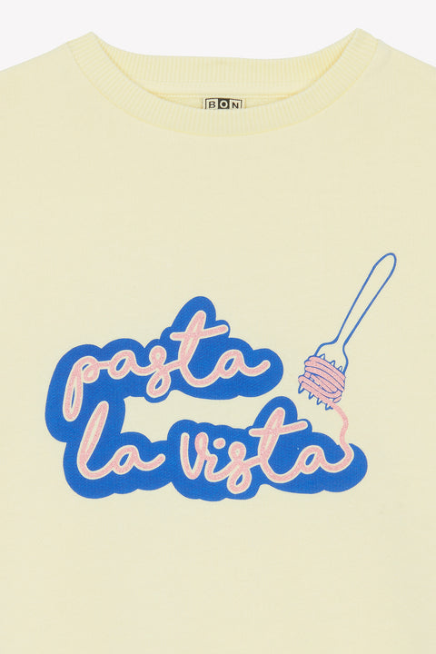 Sweatshirt - Lys Limoncello Illustration "Pasta" - Image principale