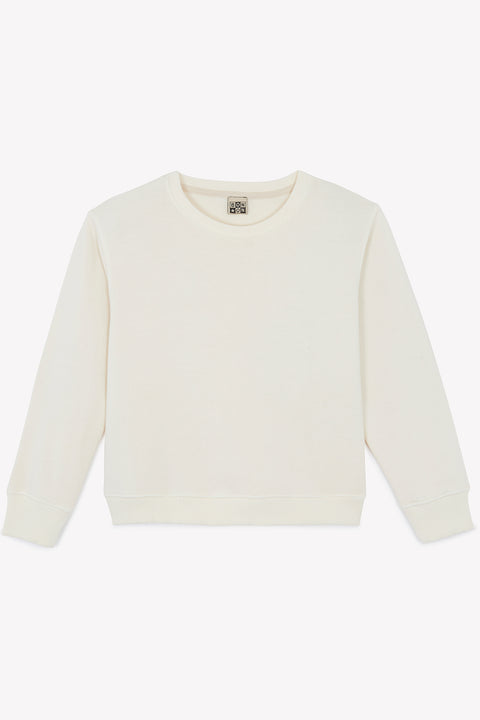 Sweatshirt - Smile ecru bonton overdyed - Image principale