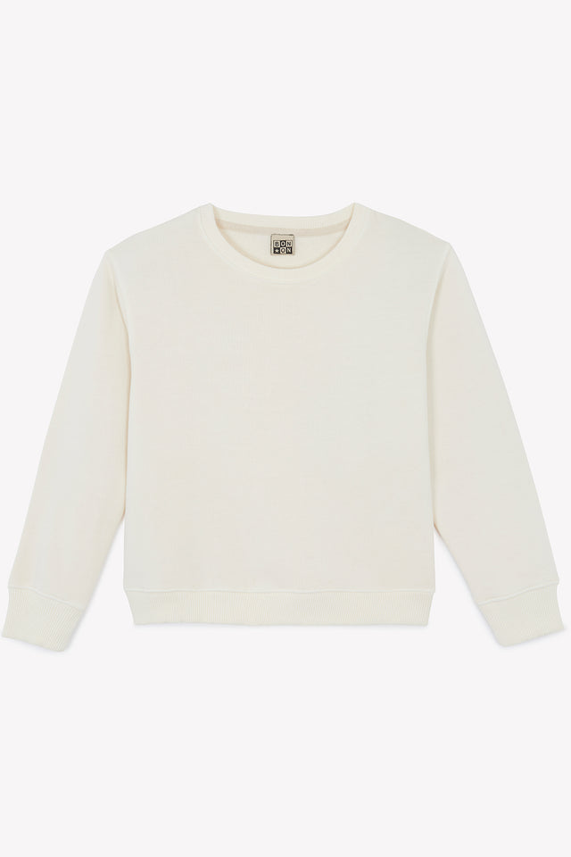 Sweat - Smile écru bonton surteint - Image principale