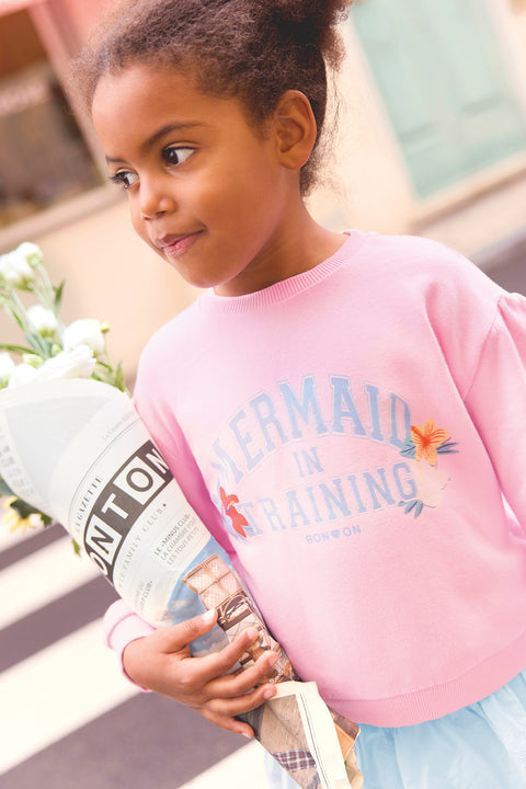 Sweat - Lys rose bubble illustration "Mermaid" - Image principale