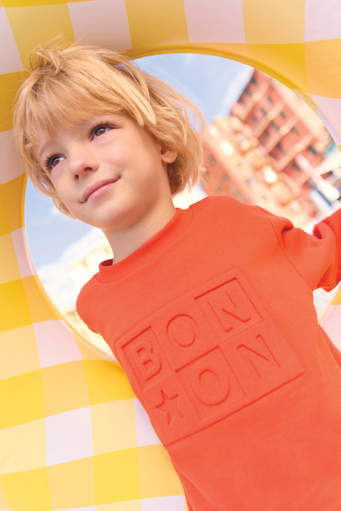 Sweat - Smile orange juice logo Bonton - Image principale