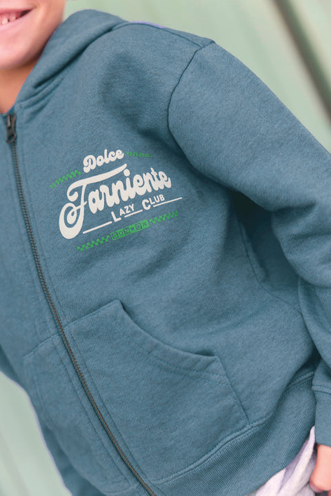 Sweatshirt - read Blue Mediterranean Print "Dolce idleness" - Image principale