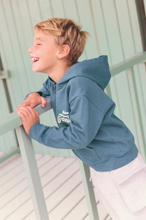 Sweatshirt - Read Blue Mediterranean Print “Dolce Farniente” - Image principale