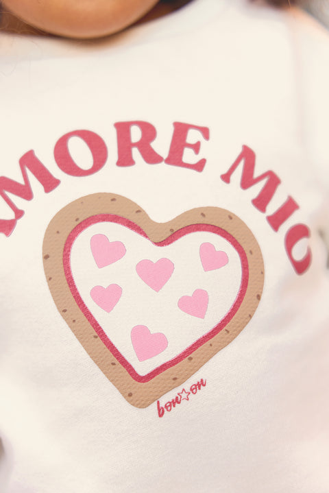 Sweat - Lys ecru bonton illustration "Amore Mio" - Image principale