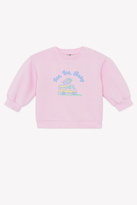 Sweat - Lys rose bubble illustration "Ice baby" - Image principale