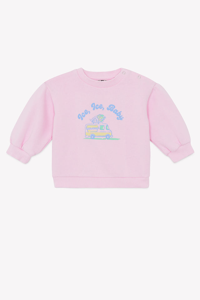 Sweat - Lys rose bubble illustration "Ice baby" - Image principale